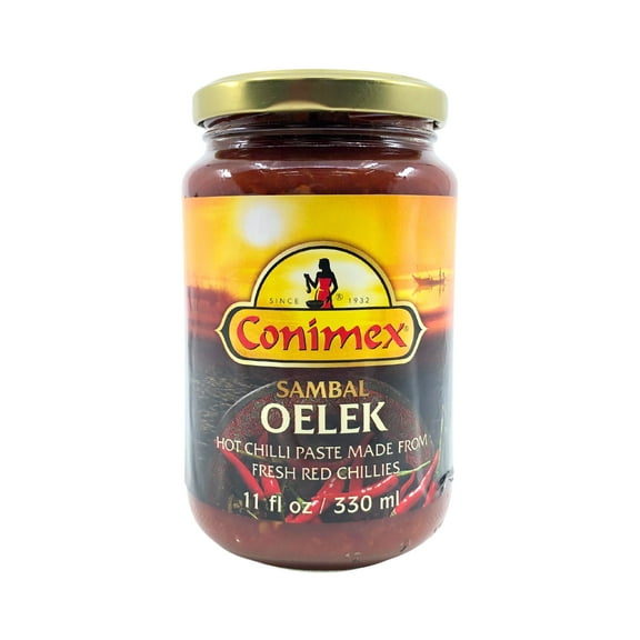 Conimex Sambal Oelek Hot Sauce 11 Ounce Jar (Pack of 2)