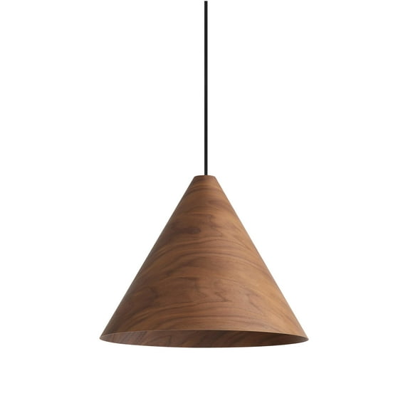 Golden Lighting Conique 2-light Pendant in Dark Walnut