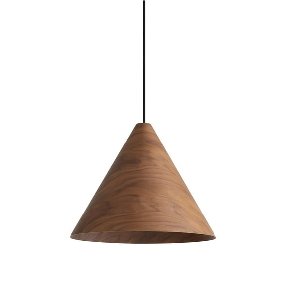 Golden Lighting Conique 2-light Pendant in Dark Walnut