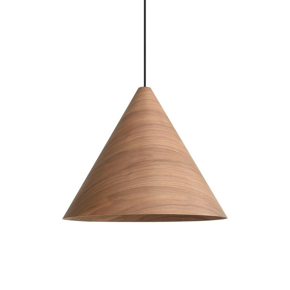 Golden Lighting Conique 3-light Pendant in Dark Walnut