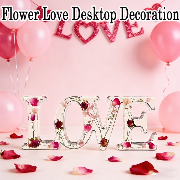 Conjoined Letter Lights Party Decorations, Romantic LOVE Letter Sign for Valentine's Day and Anniversary Decor, Stylish Tabletop or Wall Accent for Home Parties Weddings and Holiday, HAODEJW