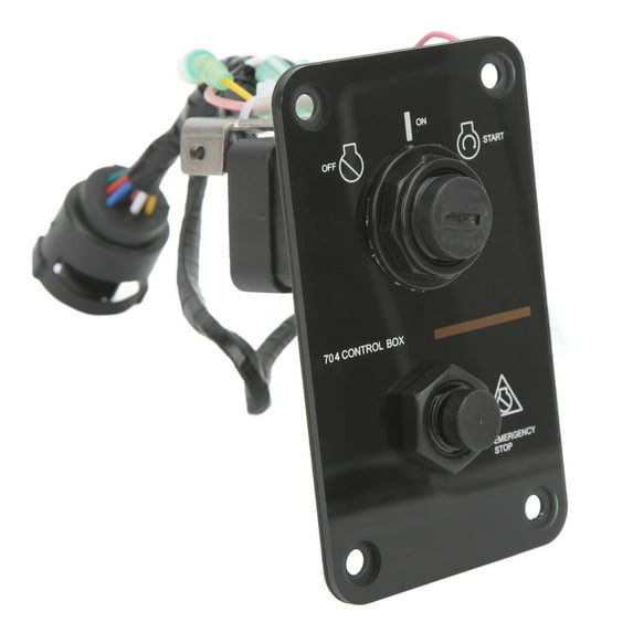 Conjunto de Panel de Interruptor de Llave de Encendido de Motor Fuera de borda VOBOR 704?82570?08?00 Reemplazo para Motores de 2/4 Tiempos Accesorios Marinos