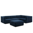 thumbnail image 1 of Conjure Channel Tufted Performance Velvet 5-Piece Sectional-EEI-5775-BLK-COG, 1 of 6