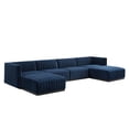 thumbnail image 1 of Conjure Channel Tufted Performance Velvet 6-Piece Sectional-EEI-5768-BLK-COG, 1 of 17