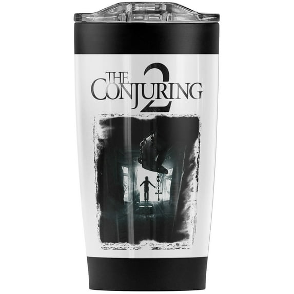 The Conjuring 2 Poster Distressed Stainless Steel Tumbler 20 oz Coffee Travel Mug/Cup, Vacuum Insulated & Double Wall with Leakproof Sliding Lid | Great for Hot Drinks and Cold Beverages
