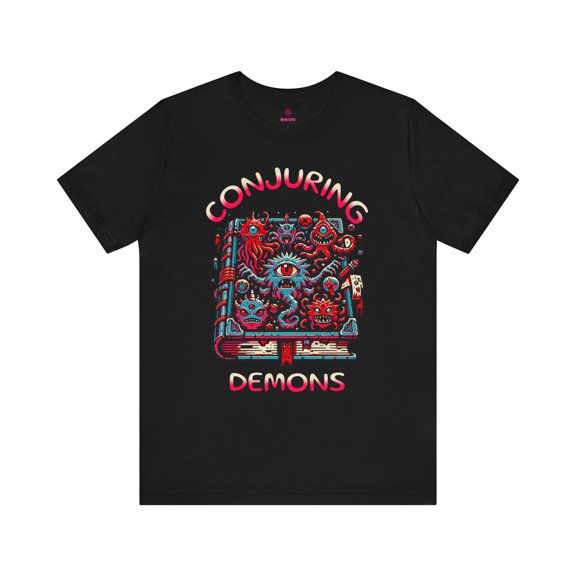 Conjuring Demons Black Short Sleeve Graphic Tee