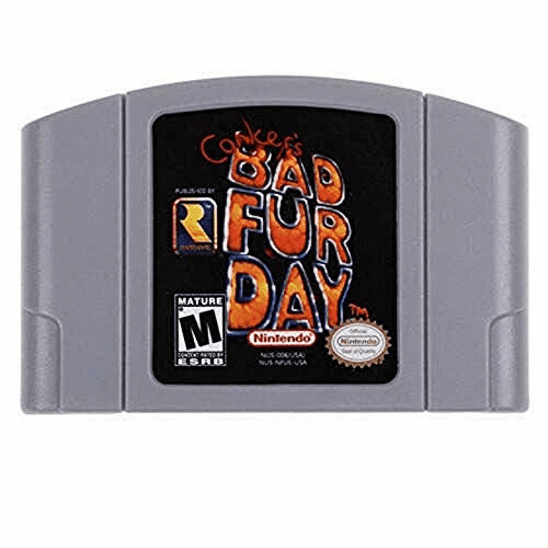 Nintendo N64 New Bad Fur Day Games Cartridge Card for 64 N64