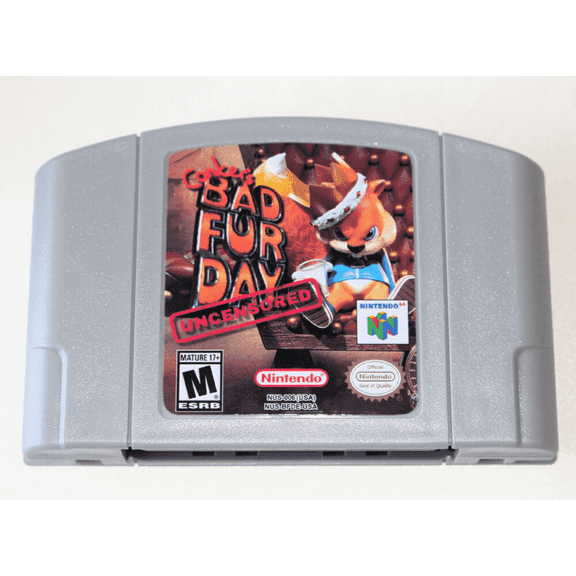 Conker's Bad Fur Day (Uncensored) 64 N64 Game