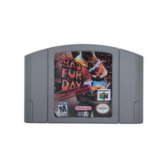 Conker's Bad Fur Day(Uncensored)-N64 Game Cartridge (US Version)