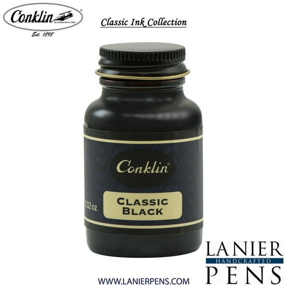 Conklin 60ml Ink Bottle - Classic Black