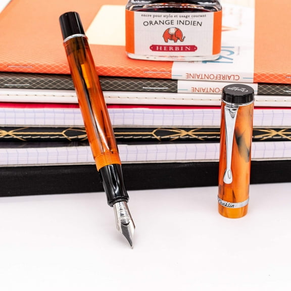 Conklin Duragraph Fountain Pen Amber, Medium