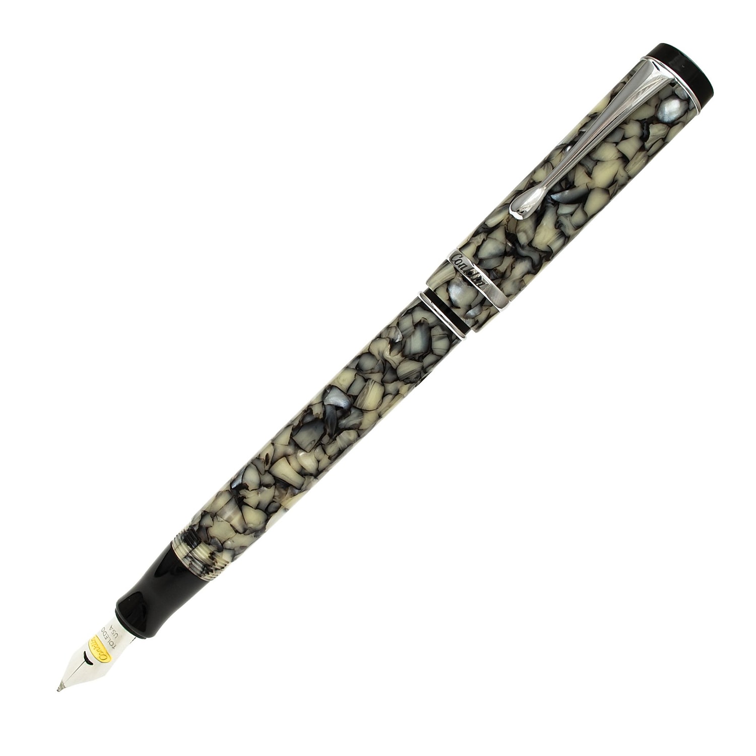 Conklin Duragraph Fountain Pen Medium Nib Cracked Ice (CK71312)