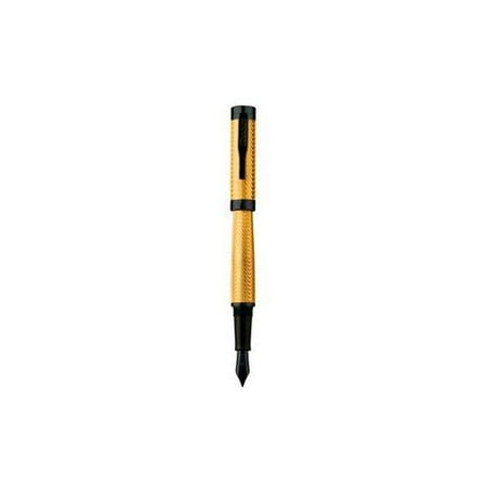 Conklin Herringbone Fountain Pen Yellow/Black-CK71241-F