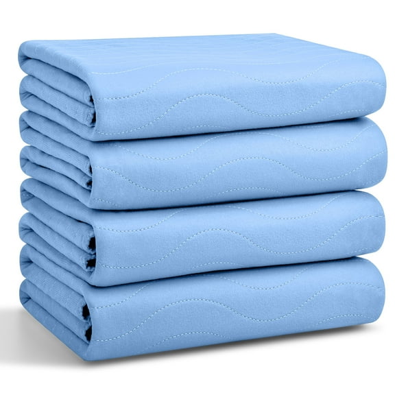 Conkote Washable Underpads, Waterproof Protective Pad, Pack of 4, 34" x 36"