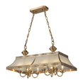 thumbnail image 1 of Elk Lighting Conley 8 Light Kitchen Island Pendant in Brushed Brass, 1 of 2
