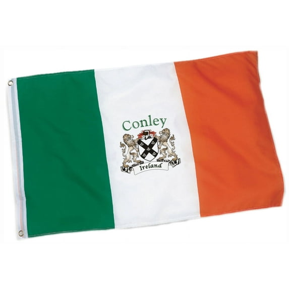 Conley Irish Coat of Arms Heavy Duty Outdoor Ireland Flag - 2'x3'