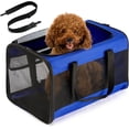 thumbnail image 1 of Conlun Cat Dog Carrier,Soft-Sided Pet Carriers for Dogs with 4-Sided Mesh,Cat Transport for Large Cats Small Dog Up to 9.9Kg,Collapsible Dat Travel Carrier-L,Blue, 1 of 8