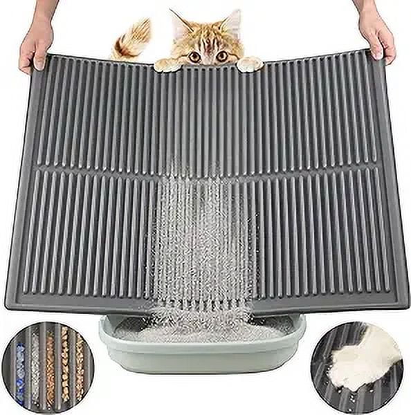 Conlun Cat Litter Mat 22"x16" Arched Crossbar Design Kitty Litter Mat