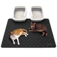 thumbnail image 1 of Conlun Cat Litter Mat, 47" x 35" Premium Durable PVC Litter Box Mat, Non-Slip, Less Waste, Urine Waterproof Extra Large Litter Trapping Mat, 1 of 9
