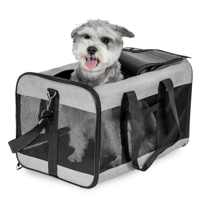 Conlun Foldable Pet CarrierSoftSided, Safety for Large