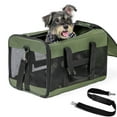 thumbnail image 1 of Conlun Large Cat Carrier,Foldable Pet Carrier with Soft-Sided and Safety Leash,Comfort Travel Carrier for Large Dogs Cats,Green, 1 of 9
