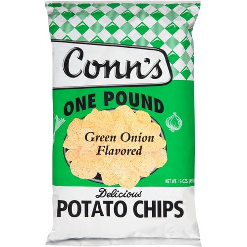 Conn's Green Onion Flavored Potato Chips, 16 Oz.