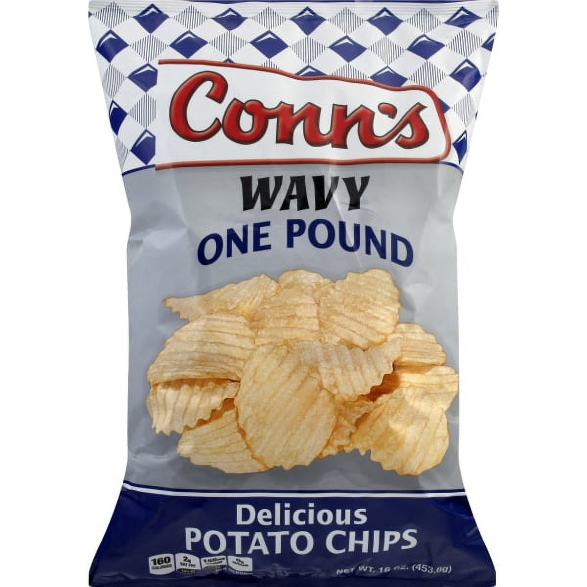 Conn's Wavy Style Potato Chips Original Flavor, 16 Oz.