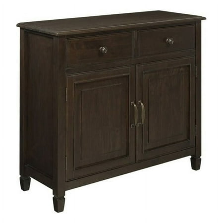 Simpli Home - Connaught Entryway Storage Cabinet - Dark Chestnut Brown