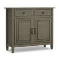 thumbnail image 1 of Connaught 40 inch Wide Solid Wood Traditional Entryway Storage Cabinet in Farmhouse Grey, 1 of 11