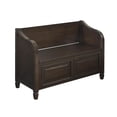 thumbnail image 1 of Simpli Home Connaught SOLID WOOD 42 inch Wide Traditional Entryway Storage Bench in Dark Chestnut Brown, 1 of 7