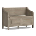 thumbnail image 1 of Simpli Home Connaught SOLID WOOD 42 inch Wide Traditional Entryway Storage Bench in Distressed Grey, 1 of 11