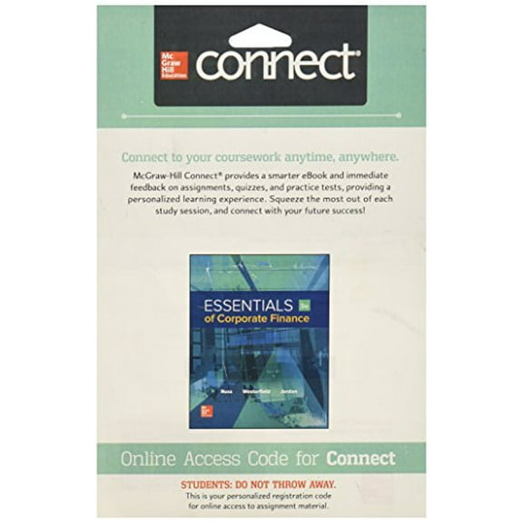 Connect 1-Semester Access Card for Essentials Corporate Finance