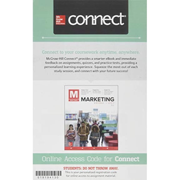 Connect 1-Semester Access Card for M: Marketing, 9781260157987, Paperback, 6