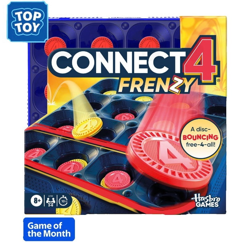 Walmart Deals of Connect 4 Frenzy Game, Bounce Discs 4 the Win, Family Party Games for Kids and Adults, 8+