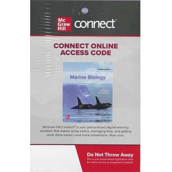 Connect Access Code Card for Marine Biology, 12th edition, 9781266573316, 1266573313, Paperback, 12th edition edition