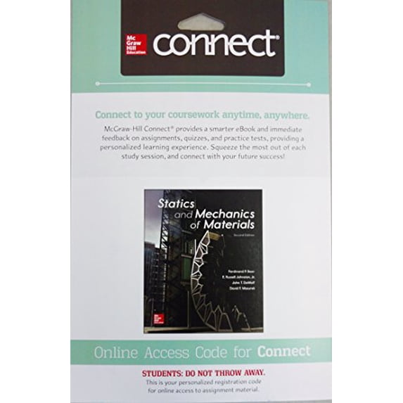 Pre-Owned Connect Access Code for Statics and Mechanics of Materials Paperback