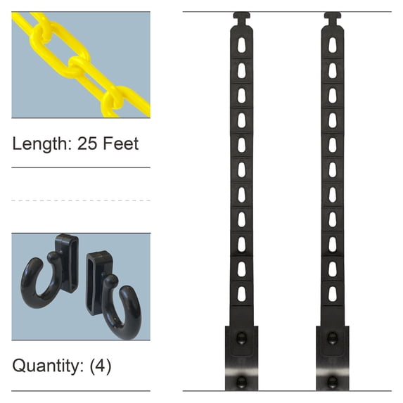 Connect-All Small with Yellow Plastic Safety Chain