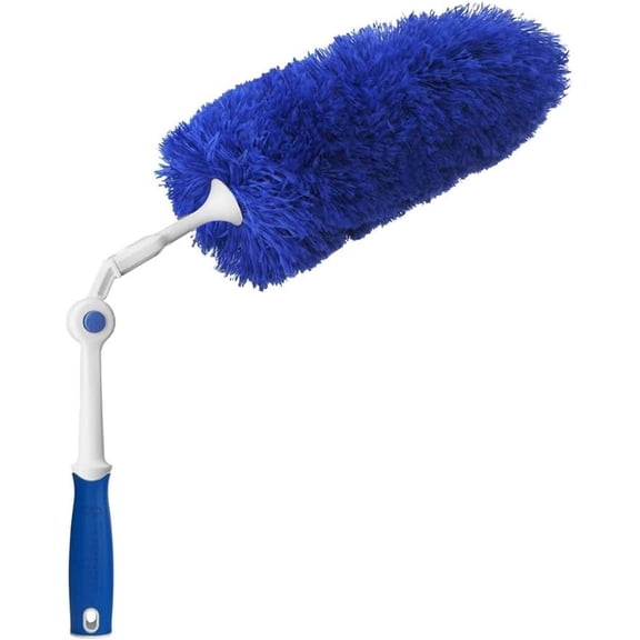 Connect and Clean Microfiber Duster with Pivoting Handle, Dusters for Cleaning, Compatible with Telescopic Poles, Dusting Tools, Cleaner Tool for Windows, TVs, Moldings, Cupboards, Cabinets