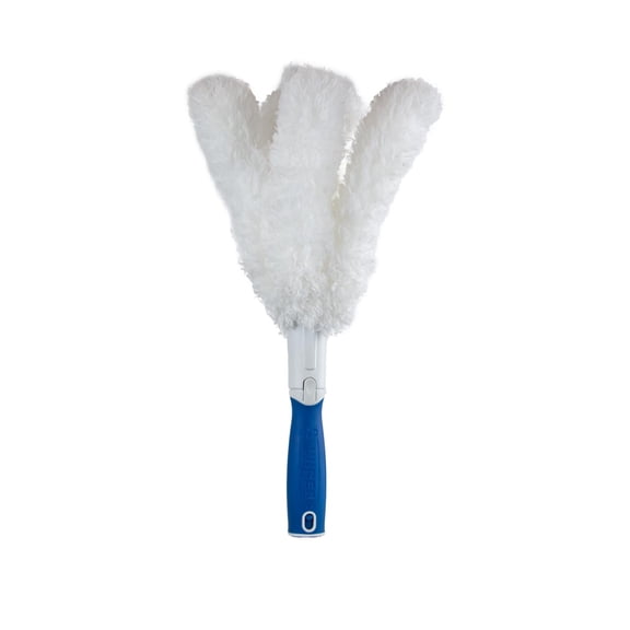 Connect and Clean Microfiber Feather Duster for Household Cleaning and Dusting, Cleans Fragile Objects, Glassware, Vases, Picture Frames, Machine Washable, Compatible with Threaded Pole