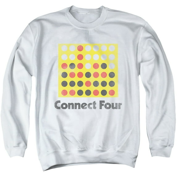 Connect Four - Classic Logo Distressed - Crewneck Sweatshirt - Medium