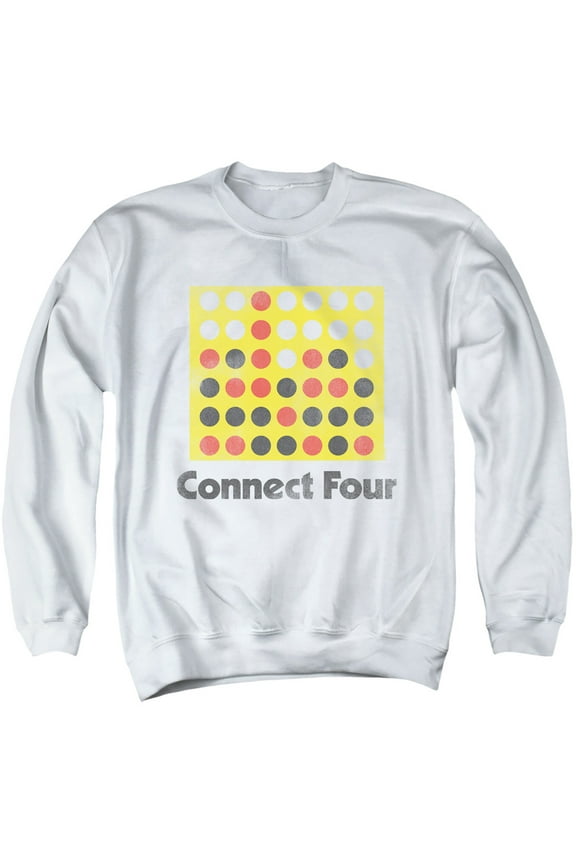 Connect Four - Classic Logo Distressed - Crewneck Sweatshirt - Medium