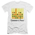 thumbnail image 1 of Connect Four Classic Logo Distressed S/S Adult 30/1 T-Shirt White, 1 of 1