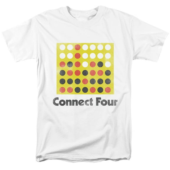 Connect Four - Classic Logo Distressed - Short Sleeve Shirt - XX-Large