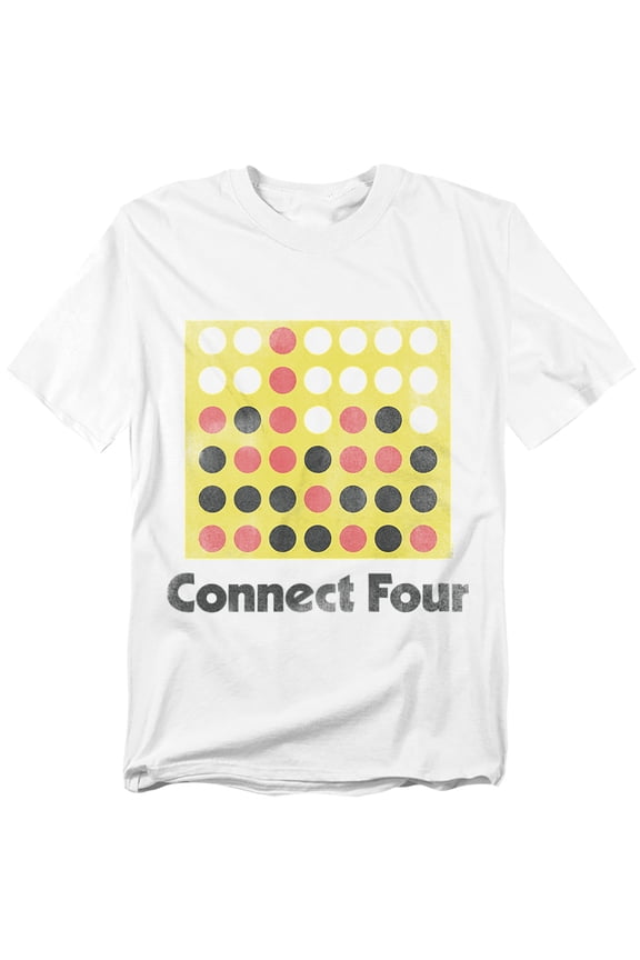 Connect Four T-Shirt Classic Logo Distressed Unisex Graphic Tee For Men & Women