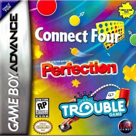 Pre-Owned Connect Four / Perfection / Trouble - Nintendo Gameboy Advance GBA