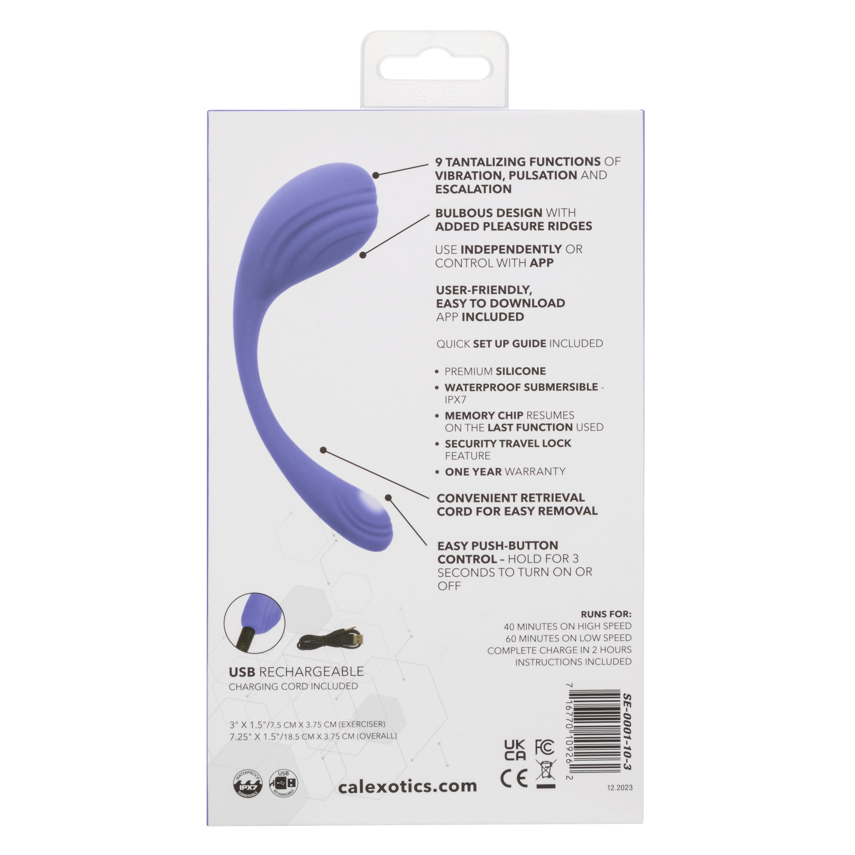 sexy bathing suits for women plus size PowerBullet Rechargeable Bullet Vibrator, Purple main image 1