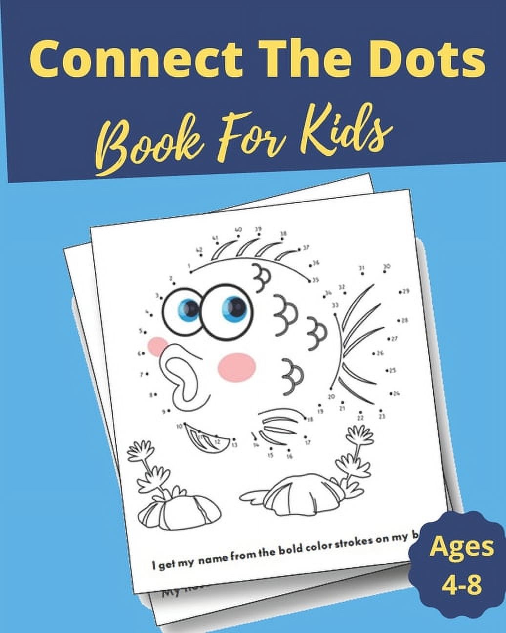 Connect The Dots Book For Kids Ages 48 Dot to Dot Puzzles + Facts To