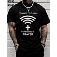 thumbnail image 1 of Connect To God The Password Prayer T-Shirt 100% Cotton Graphic T-Shirt, 1 of 5