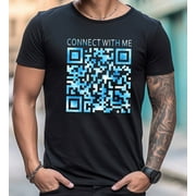 Connect With Me QR Shirt, Social Network QR Custom Shirt, Connect Shirt, QR Add Friend Shirt, Fun Code Shirt, Personalized Code