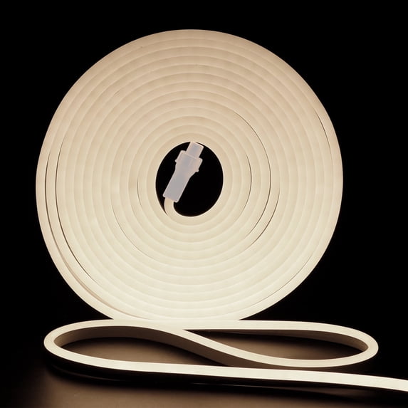Beatineon 39ft LED Strip Lights,High-Density Neon Flex Light,1440 LEDs Ultra-Bright Strip with IP65 Waterproof, Connectable & Cuttable for Indoor Outdoor Signage, ETL Certified,Warm White